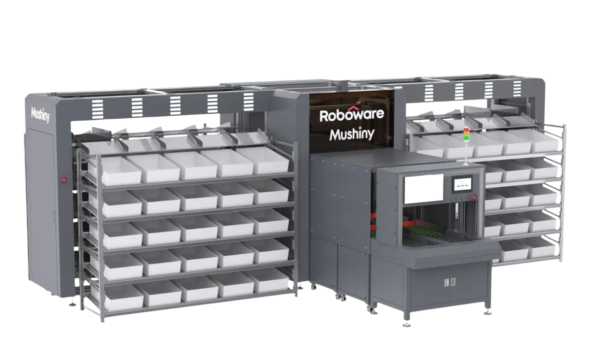 【立体型仕分けロボット】 Mushinyソーターミニ-Gaussy株式会社