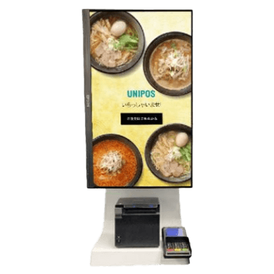 タッチパネル式券売機 UNIPOS cloud Ticket-CE キャッシュレスのみ (クレジット・電子マネー)-株式会社テンポスドットコム