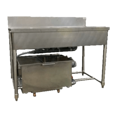 グリストラップ付二槽シンク 幅1,200×奥行600×高さ800 (mm) 2GT-126-株式会社テンポスドットコム