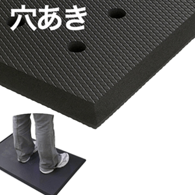 足腰マット 穴あき Mサイズ-和気産業株式会社