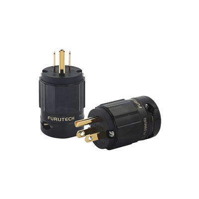 電源プラグ (125V・15A) 24K金メッキ仕様電源プラグ FI-28M (G)-株式会社小柳出電気商会
