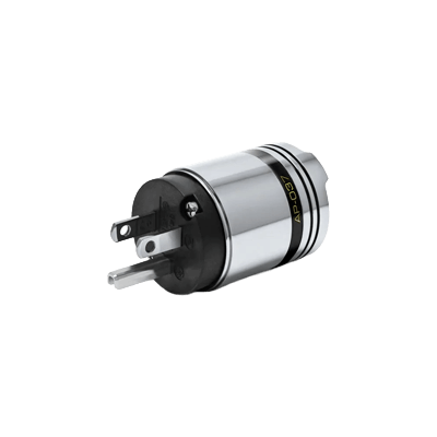電源プラグ (125V・15A) 「ARMOREDシリーズ」AP-037 脱酸リン青銅 厚肉シルバー+ロジウム-株式会社小柳出電気商会