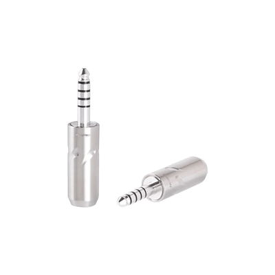 4.4mm・3.5mm・2.5mmコネクター ロジウムメッキ4.4mm5極プラグ (1本) FT-7445 (R)-株式会社小柳出電気商会