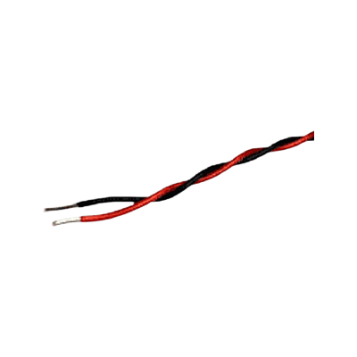 ETFEフッ素樹脂電線 ETFE0.32mm (AWG28) ツイスト線 (赤×黒)-株式会社小柳出電気商会