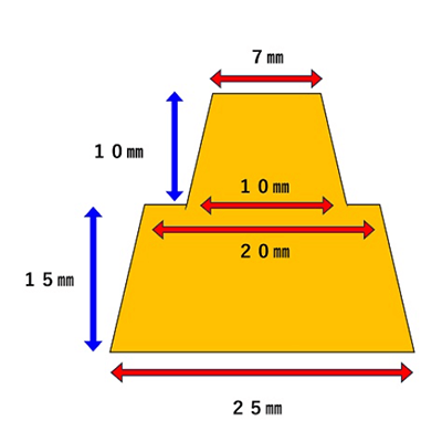 型枠 コンクリート構造物のひび割れを誘発して耐久性を向上します。発泡二段目地棒 (W)-株式会社アークエース