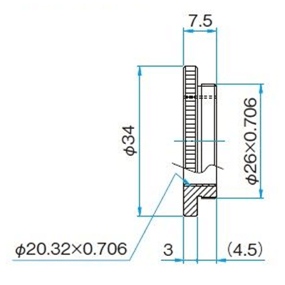 アプリケーションシステム Viewing 対物レンズ取付ネジ変換リング CR26-20.32-シグマ光機株式会社