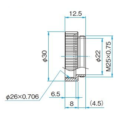 アプリケーションシステム Viewing 対物レンズ取付ネジ変換リング CR25-26-シグマ光機株式会社