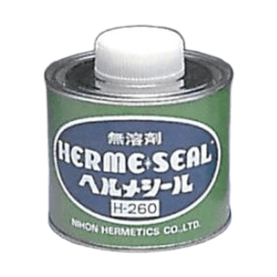 補修剤・潤滑剤 多目的配管用シール剤 ヘルメシール H-260 250g ハケ缶入 (灰色)-神田機工株式会社