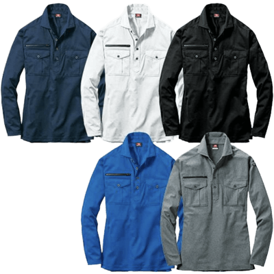 作業服 (秋冬・通年) シャツ (長袖) バートル BURTLE 長袖ポロシャツ 705-TRYS株式会社