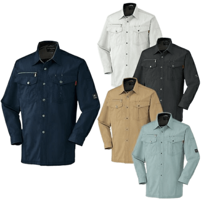 作業服 (秋冬・通年) シャツ (長袖) クロダルマ 長袖シャツ 25593-TRYS株式会社