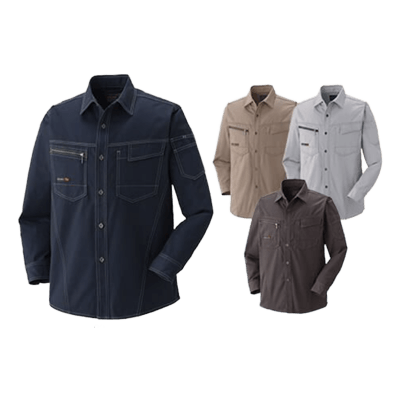 作業服 (秋冬・通年) シャツ (長袖) アタックベース 長袖シャツ 551-6-TRYS株式会社