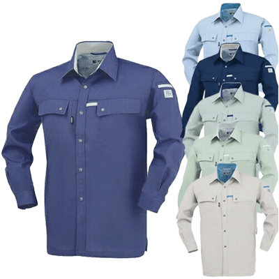 作業服 (秋冬・通年) シャツ (長袖) ジーベック XEBEC 長袖シャツ 1553-TRYS株式会社