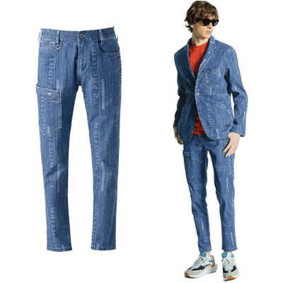 作業服 (春夏) デニム作業着 アイズフロンティア 超消臭ストレッチデニムカーゴパンツ #50012P-TRYS株式会社