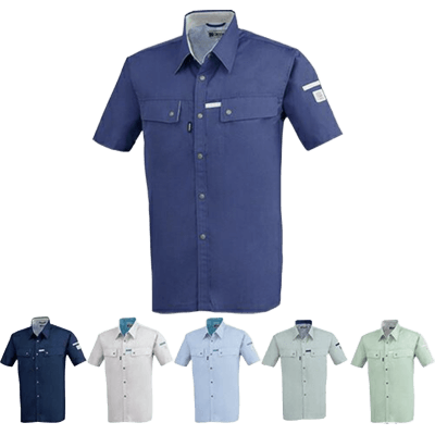 作業服 (春夏) シャツ (半袖) ジーベック ZIPクレスタ21 半袖シャツ 1552-TRYS株式会社