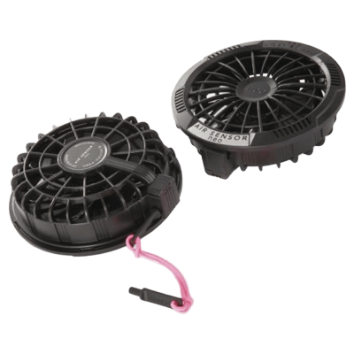 空調作業服 ファン クロダルマ AIR SENSOR KS-250シリーズ ファン (2個) +丸洗い防水栓 2025年モデル KS-253-TRYS株式会社