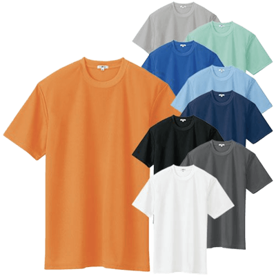 Tシャツ アイトス 吸汗速乾 (クールコンフォート) 半袖Tシャツ (ポケット無し) (男女兼用) AZ-10574-TRYS株式会社