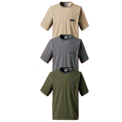 Tシャツ アイズフロンティア ナイロンA.D.ストレッチエアーダクト半袖クルーネックシャツ #4905-TRYS株式会社