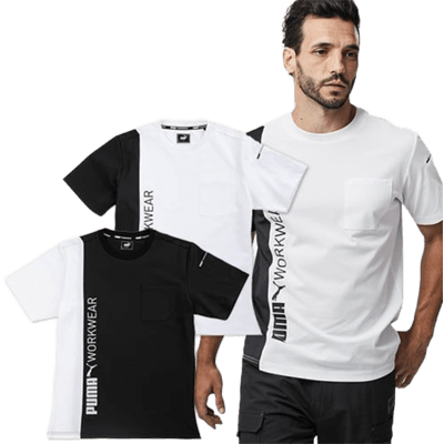 Tシャツ プーマ ワークウェア 作業ウェア PUMA 半袖Tシャツ PW-3033N-TRYS株式会社