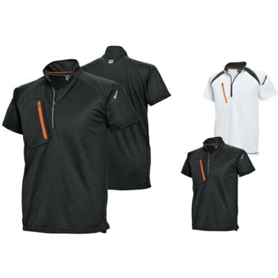 ジップアップシャツ TS Design (藤和) FLASH ショートスリーブハーフジップ 5015-TRYS株式会社