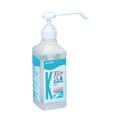 手指衛生 手指消毒剤ステアジェル (医薬部外品) アルコール消毒剤 023-409703-00 (500ML)-松吉医科器械株式会社