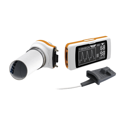 呼吸器科・アレルギー科 スパイロドック パルスオキシメータ付 肺活量測定器 38001-004-松吉医科器械株式会社
