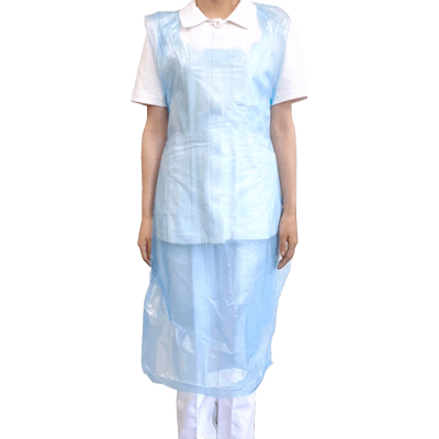 個人防護具・PPE オールワンプラスチックエプロン エプロン (ポリエチレン)-松吉医科器械株式会社