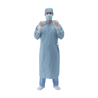 個人防護具・PPE 滅菌ガウンプロティガ レベル4 サージカルガウン (マスクツキ)-松吉医科器械株式会社