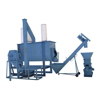 飼料処理小型ユニット 9KJ フラットダイペレットフィードライン Horizo​​ntal Configuration-350-Xinxiang Hexie Feed Machinery Manufacturing Co.Ltd.