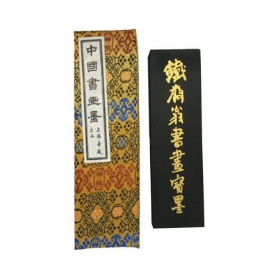 固形墨 鉄斎翁書畫寶墨 1/4丁 (上)-協和貿易株式会社