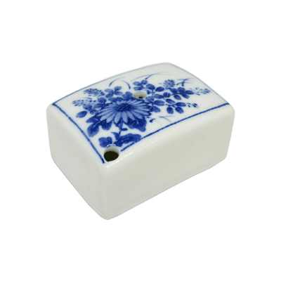 文鎮・水滴・書具等 染付水滴 角 (中)-協和貿易株式会社