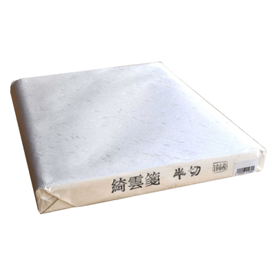 漢字用画仙紙 綺雲箋 半切 100枚-協和貿易株式会社