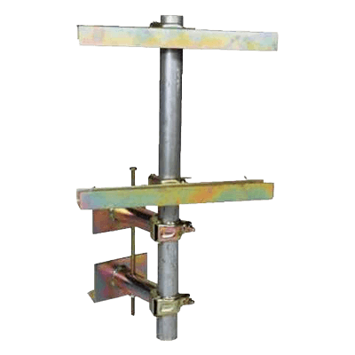 看板取付金具・看板固定金具 ガードレール用看板立・400mm-1,100mm (単管パイプ使用) JGM-672-株式会社JGサービス