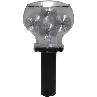 円形 ソーラー工事灯・幅130mm (点滅・赤/緑)-株式会社JGサービス