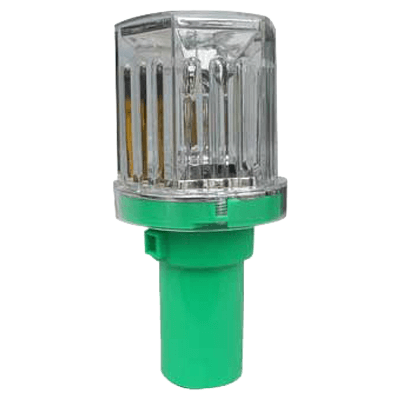 四角形タイプ ソーラー工事灯・幅65mm (赤フラッシュ点滅) JGS8-051-株式会社JGサービス