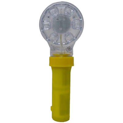 電池式LEDフラッシュ回転灯・直径90mm (LED6個・赤青回転点滅)-株式会社JGサービス