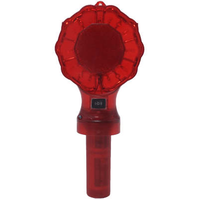 電池式閃光灯・直径130mm (LED5灯/10灯切替式・赤点滅)-株式会社JGサービス