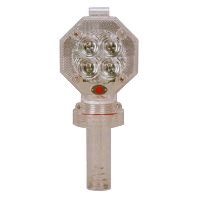電池式 ダブルフラッシュ120・赤発光・直径126mm JGS5-039-株式会社JGサービス