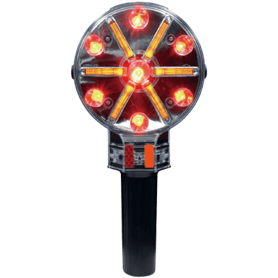 高速道路用電池式工事灯・点滅パターン2種類 (LED+導光体/テクノスパークル2)-株式会社JGサービス