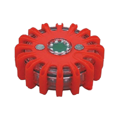 充電式LED警告灯/発円灯・赤発光・5パターン発光 (マグネット・充電器付) JGC11-029-株式会社JGサービス