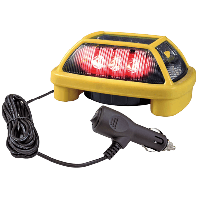 電子発煙筒 (LED3面発光型・マグネット/シガープラグ式/盗難防止フック/ビス付属・ニコハザード)-株式会社JGサービス