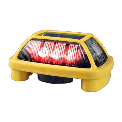 ブザー付電子発煙筒 (LED3面発光型・マグネット/電池式/盗難防止フック/ビス付属・ニコハザードFab)-株式会社JGサービス