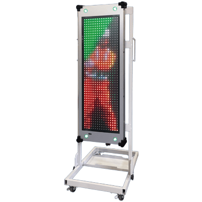 縦型高輝度フルカラー電光標示盤・400mm×1,160mm (DC12V/DC24V/AC100V) JGS-776-株式会社JGサービス
