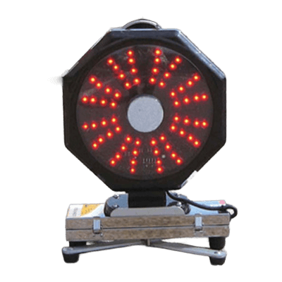 電池式中型 LED警告灯・幅310mm・回転⇔点灯 (ピカポン)-株式会社JGサービス