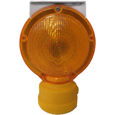 LEDソーラー警告灯/高輝度LED黄 (マグネット/カットコーン用取付具付属) JGS3-104-株式会社JGサービス