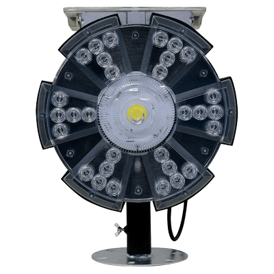 中型 ソーラー式LED回転灯・ソーラー電源 (付属) ・φ300 (インフィニティ) JGS3-142-株式会社JGサービス