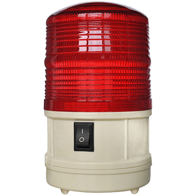 円筒形 電池式LED表示灯 (赤色点滅・強力マグネット付) JGS-362-001-株式会社JGサービス
