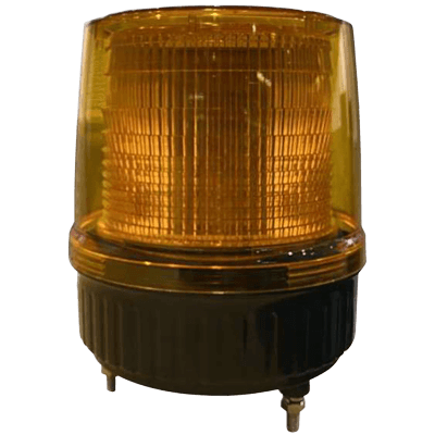 円筒形 モータレスLED大型回転灯・φ188 (黄色・AC100-240V) JGS-400-001-株式会社JGサービス
