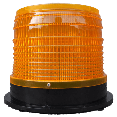 車載 LED回転灯・黄点滅・φ180 (DC12V・底部強力マグネット付)-株式会社JGサービス