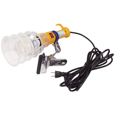 小型投光器 耐震クリップランプ・耐震球100W・5mコード (しゃ光板付/屋内型/HCL-105) JGS-952-株式会社JGサービス