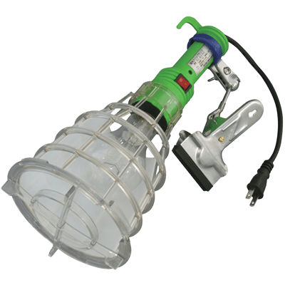 小型投光器 耐震クリップランプ・蛍光灯32W・24Wインバーター式・5mコード (しゃ光板付/屋内型/FCL-G32-5) JGS-955-株式会社JGサービス